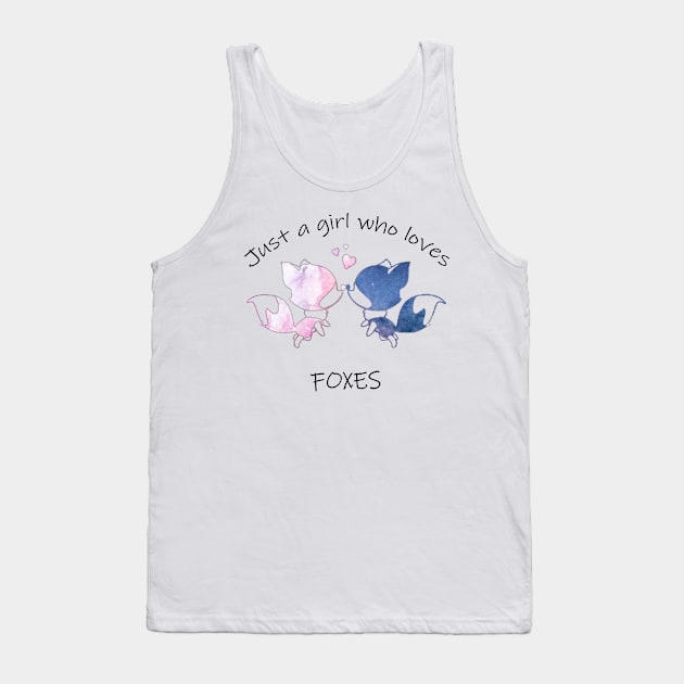 Just a girl who loves foxes Tank Top by Atinno